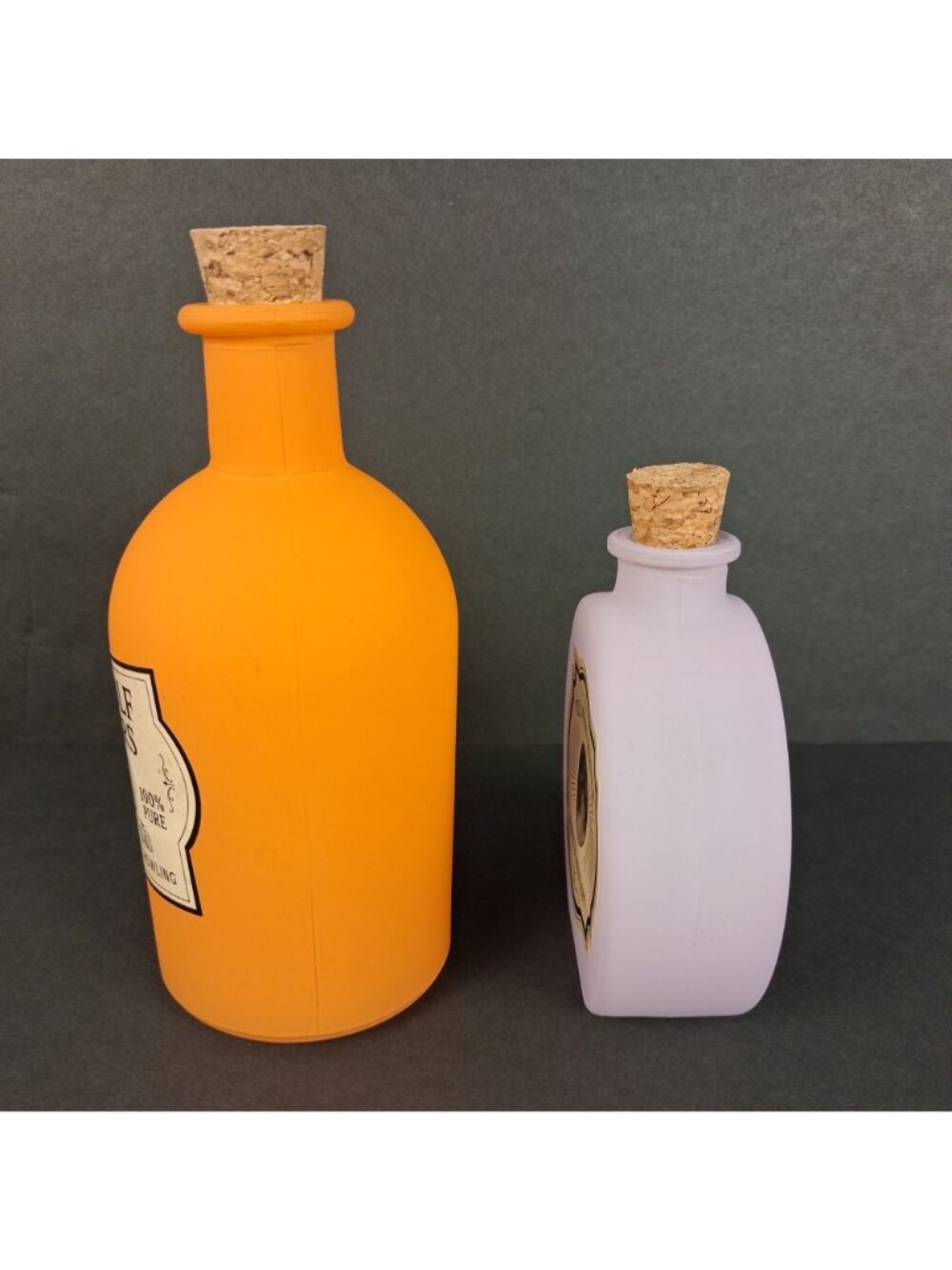 Glass Potion Bottles w/ Cork Werewolf Whiskers & Full Moon Water Orange Lavender - Picture 2 of 10